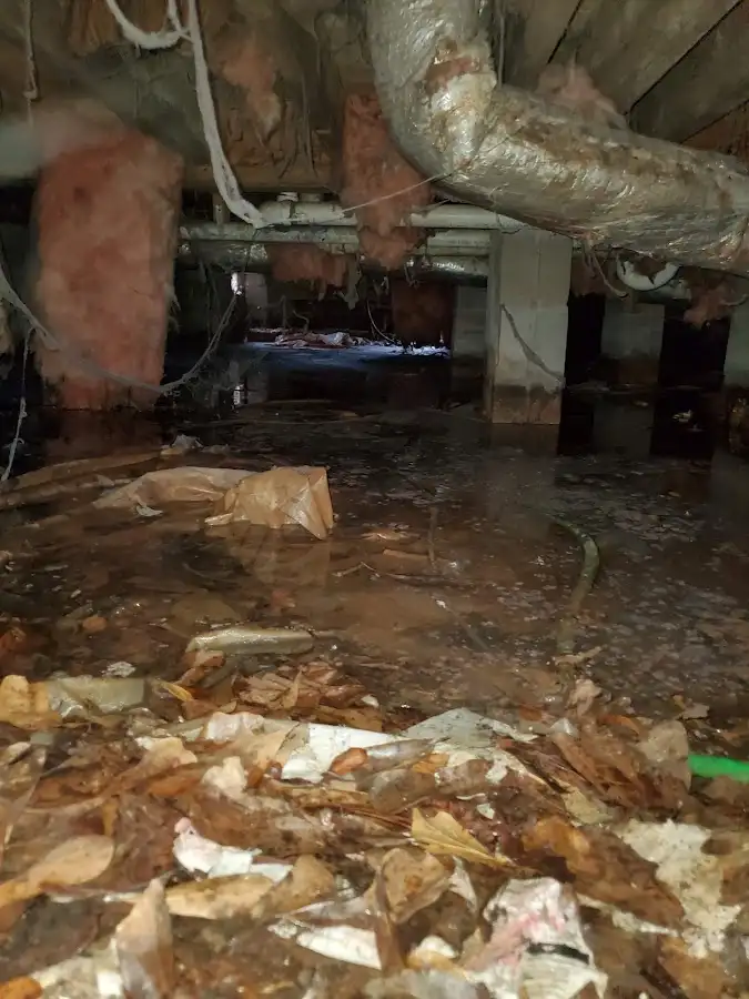 Crawl space flood assessment for Commercial Water Damage Restoration in Bartow
